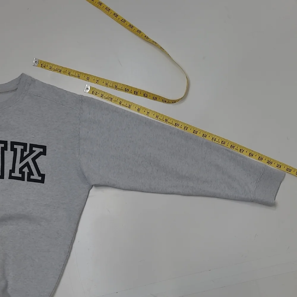 PINK Victoria's Secret Lightweight Sweatshirt Pullover VS Logo Graphics Y2K Top